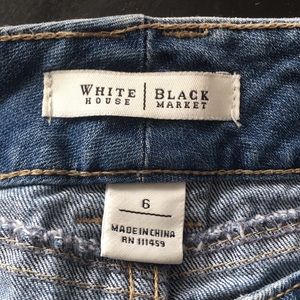 White House black market jean skirt